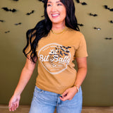 Lil' Bit Batty Graphic Tee - Camel