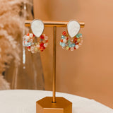 Beaded Cluster Earrings - Lace and Grace Boutique