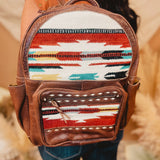 American Darling Saddle Blanket Backpack - Rust