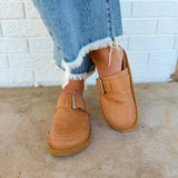 Josephine Suede Studded Clog - Camel