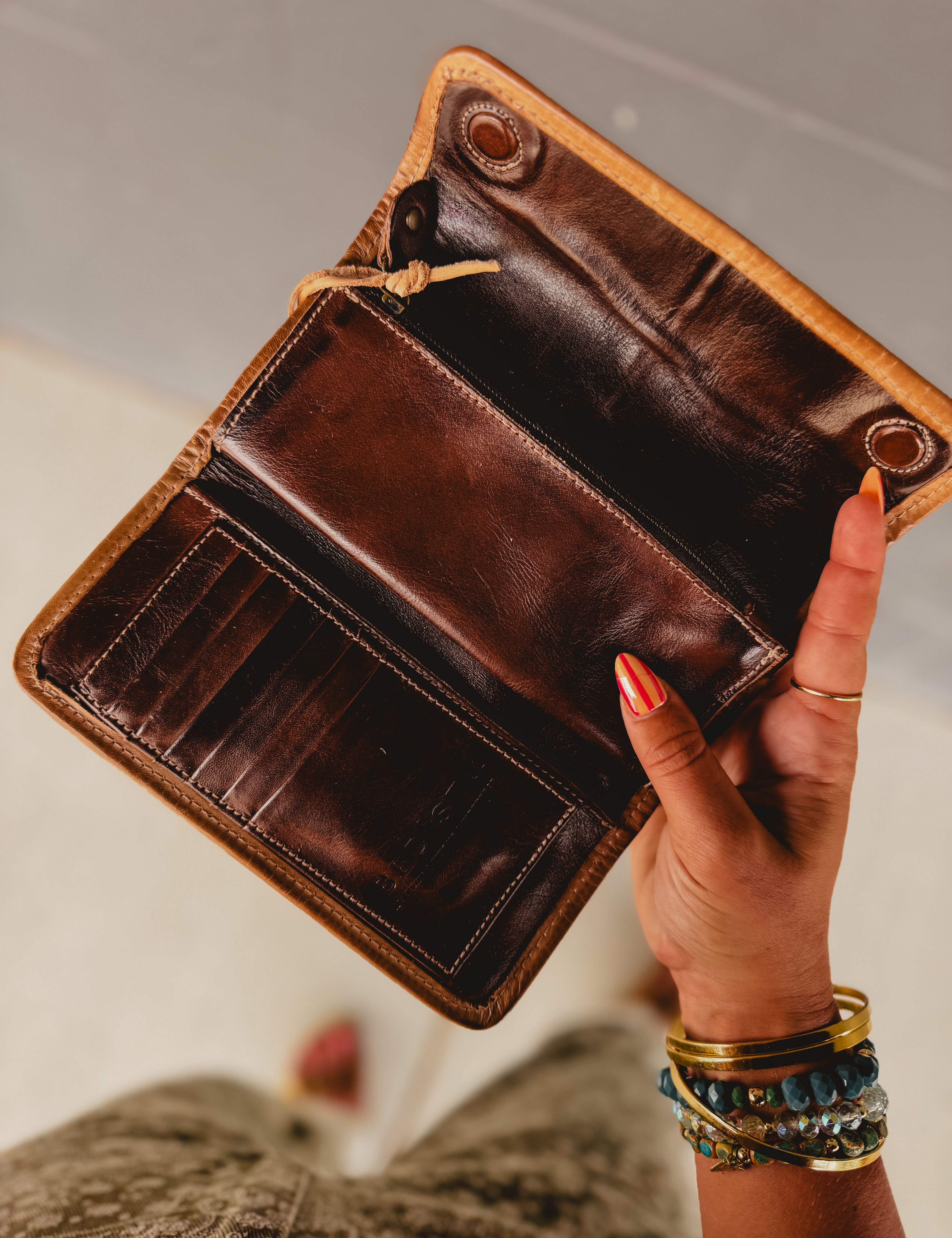 BedStu Canton Wallet - Teak Oats Rustic - Lace and Grace Boutique