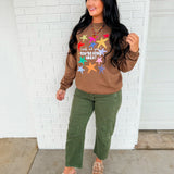 Look At You, You're Doing Great Sweatshirt - Army Brown