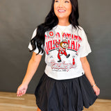 Ohio State Patch Detail Cropped Graphic Tee - White