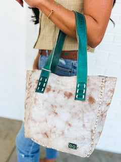BedStu Stevie Tote Bag - Nectar Lux Arctic Teal Rustic - Lace and Grace Boutique