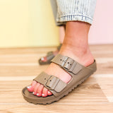 Birkenstock Arizona Essentials EVA Sandal - Gray Taupe - Lace and Grace Boutique
