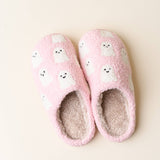 Girly Ghosts Fuzzy Slippers