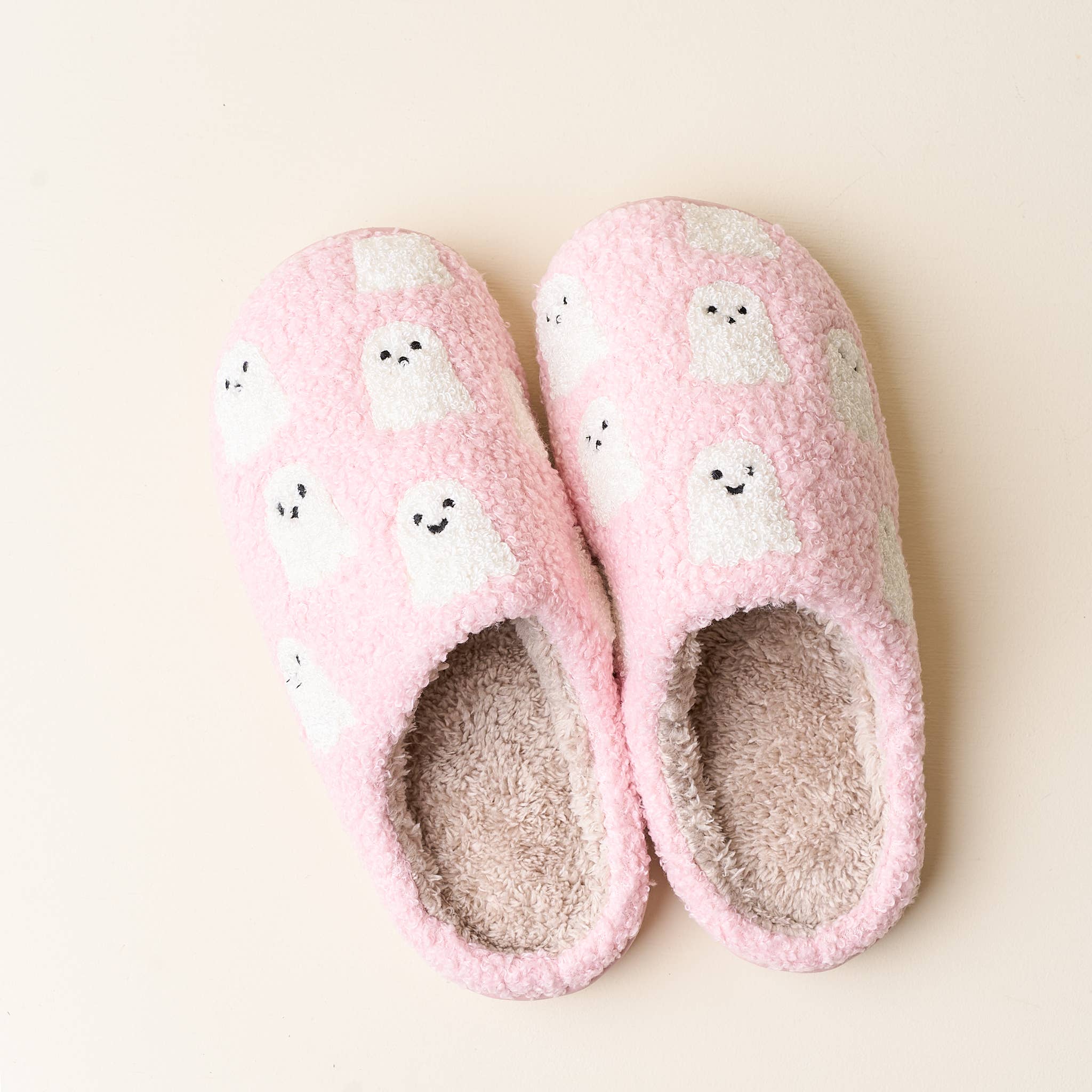 Girly Ghosts Fuzzy Slippers - Lace and Grace Boutique