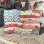 Patchwork Flag Car Freshie - Sun & Sand - Lace and Grace Boutique