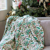 Royal Standard Holly Jolly Throw - Green/Red/White