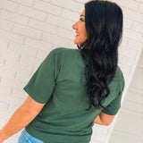 Cottage Mallard Duck Patch Tee - Hunter Green - Lace and Grace Boutique