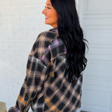 Multicolor Plaid Button Down Shirt - Black Multi