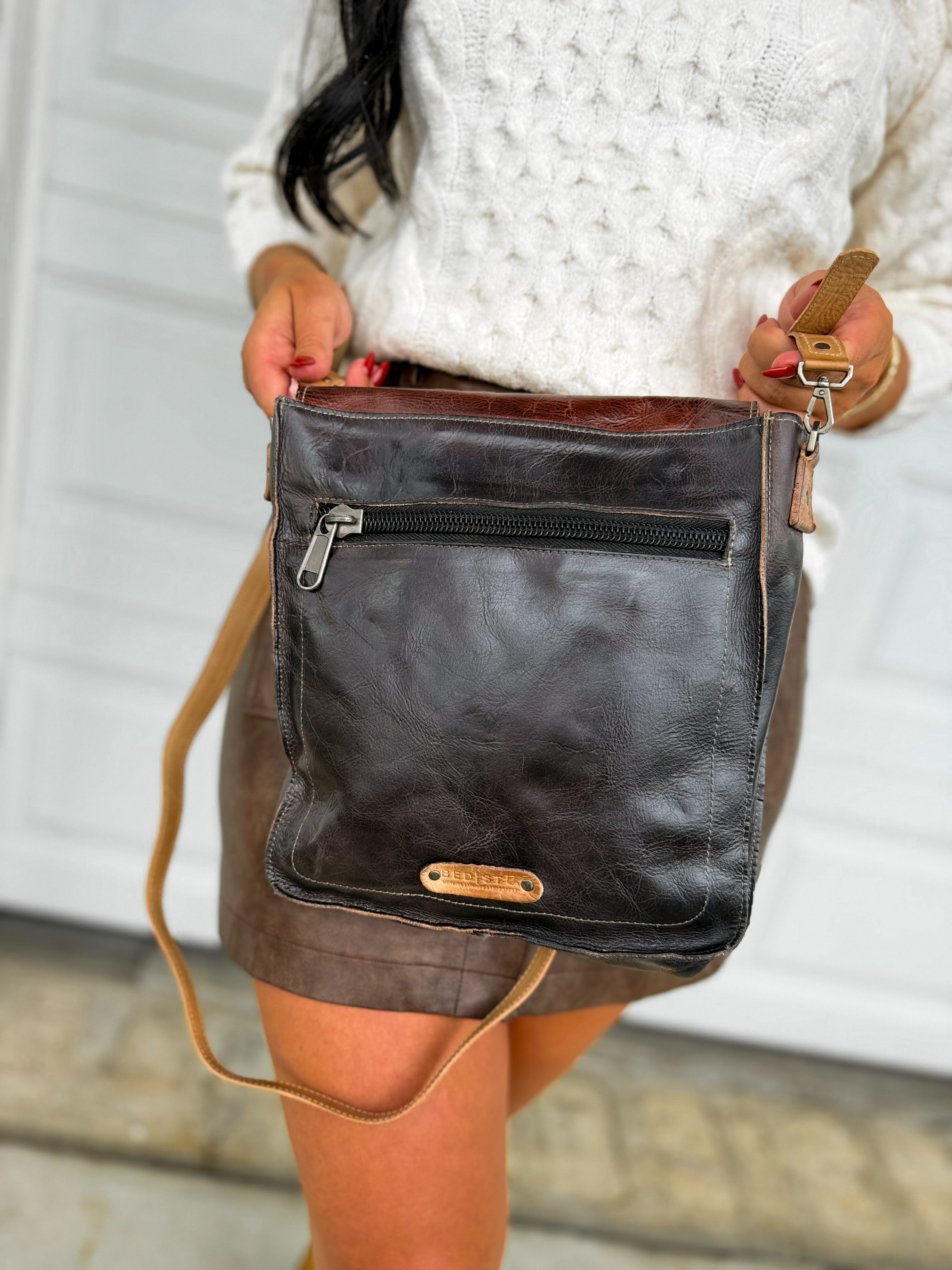 BedStu Venice Beach Crossbody Bag - Java Rustic - Lace and Grace Boutique