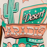 Desert Paradise Hotel Graphic Tee - White