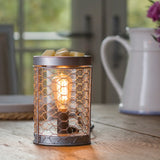 Vintage Bulb Illumination Wax Warmer - Chicken Wire