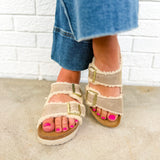 Birkenstock Arizona Teddy Shearling Platform Sandal - Taupe
