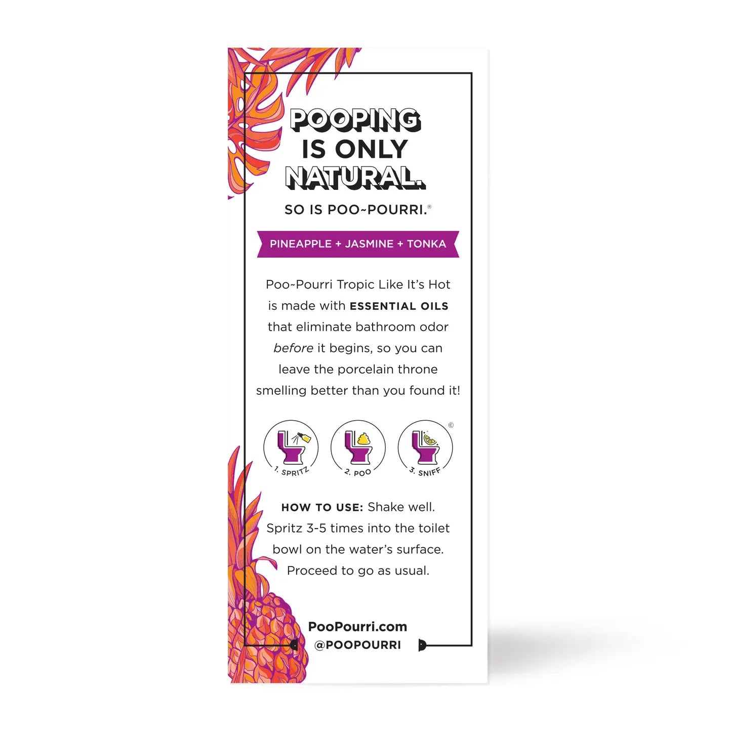 Poo-Pourri Tropic Like Its Hot 2oz Toilet Spray - Lace and Grace Boutique