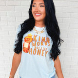 Kind Words Are Like Honey Graphic Tee - Lace and Grace Boutique