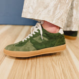 Scottie Suede Sneaker - Green - Lace and Grace Boutique