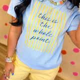 This Is The Whole Point Graphic Tee - Chambray Blue