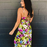 Morning Dew Cowl Neck Slit Maxi Dress - Violet Orchid - Lace and Grace Boutique