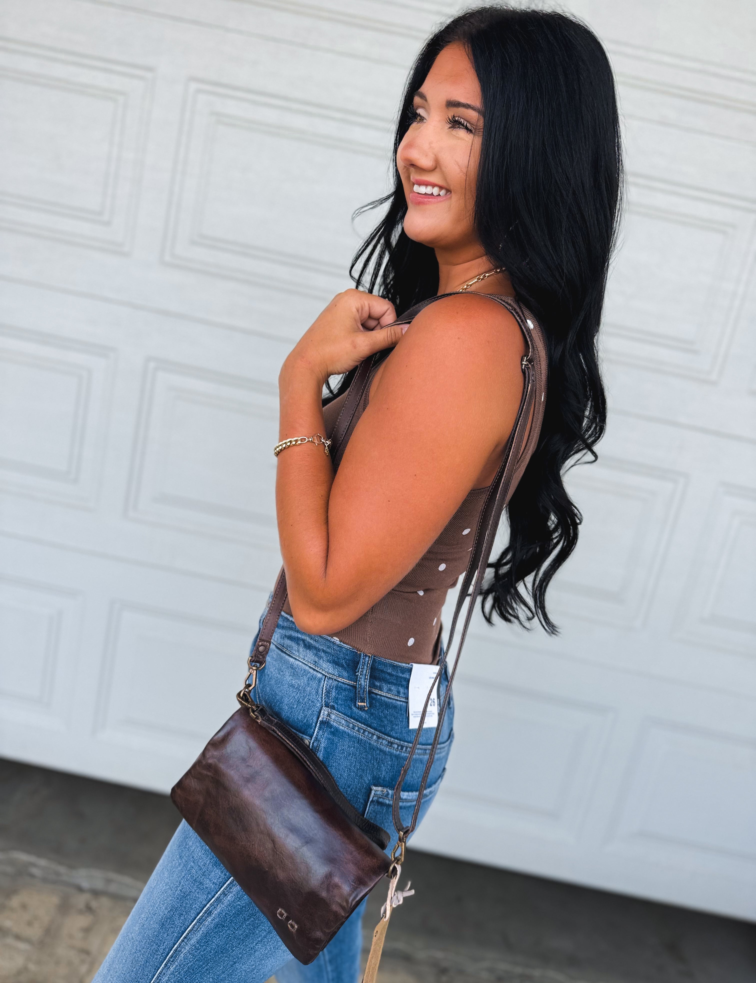 BedStu Cadence Crossbody - Teak Rustic - Lace and Grace Boutique