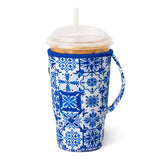Swig Indigo Tiles Iced Cup Coolie - Large