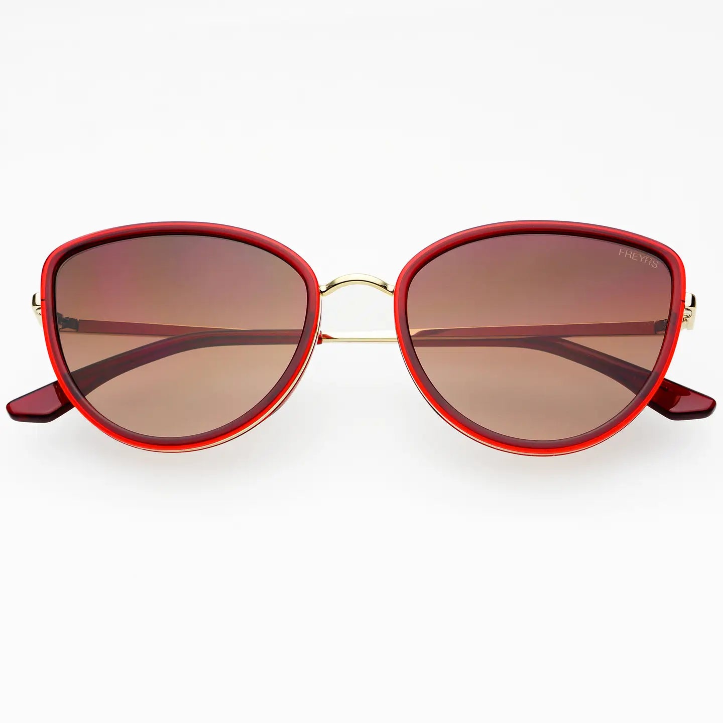 FREYRS Luna Acetate Womens Cat Eye Sunglasses - Dark Cherry - Lace and Grace Boutique