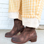 Roan by BedStu Notice Ankle Boot - Grey Suede Rust BFS - Lace and Grace Boutique