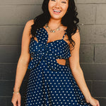 Denim Floral Embroidered Tiered Flare Maxi Dress - Lace and Grace Boutique