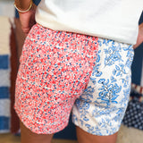 Simply Southern Americana Floral Shorts - Lace and Grace Boutique