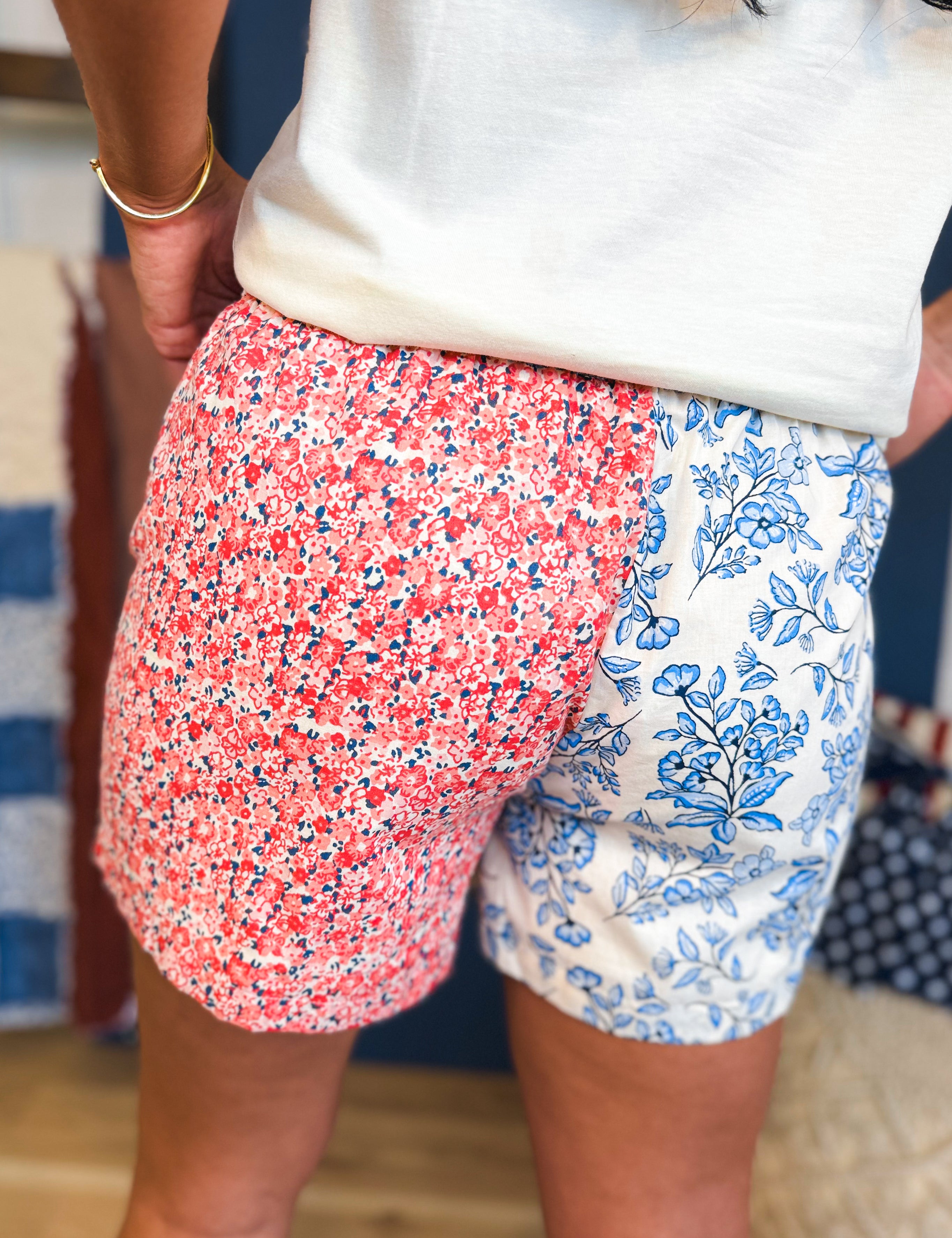 Simply Southern Americana Floral Shorts - Lace and Grace Boutique