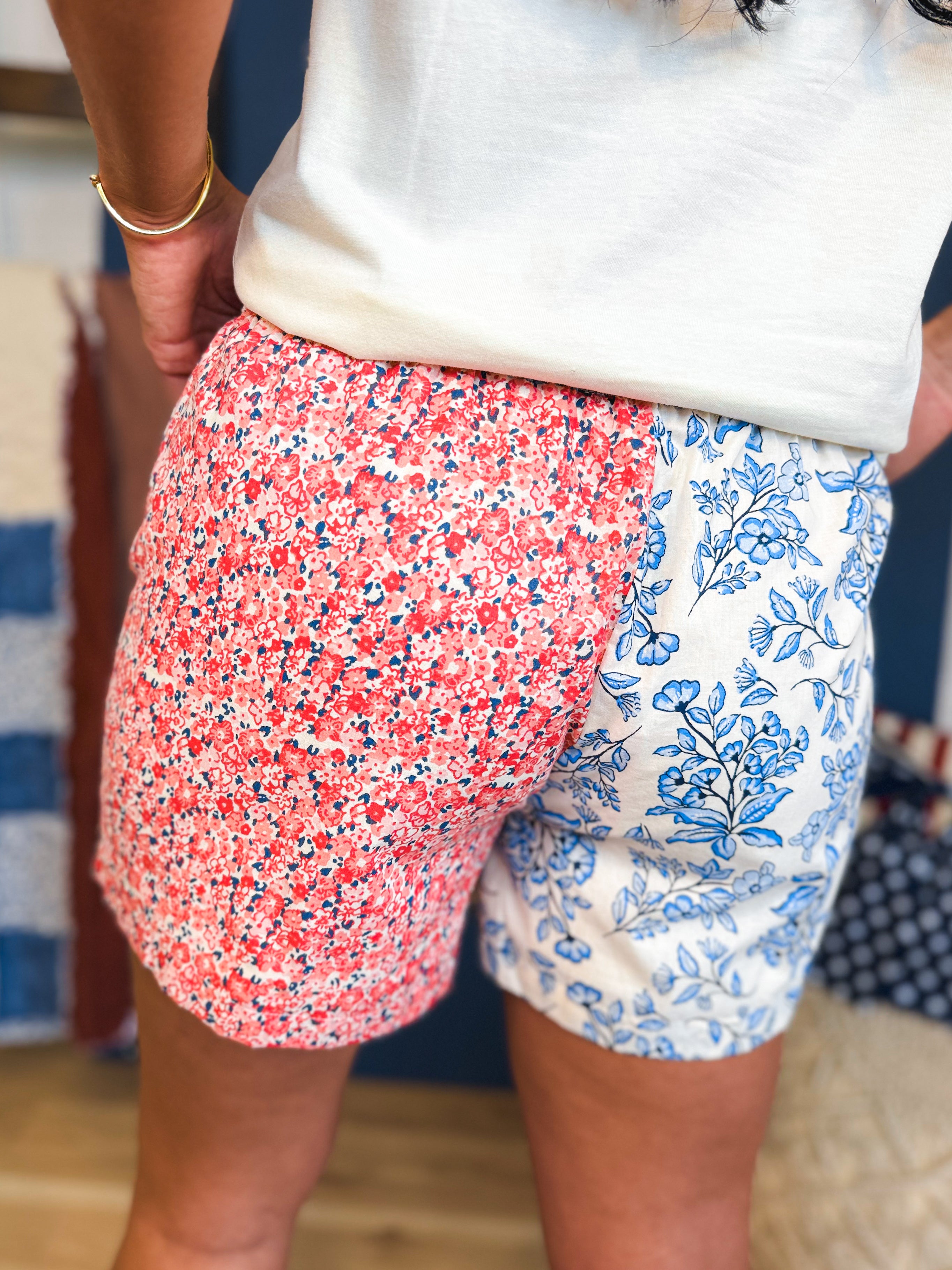 Simply Southern Americana Floral Shorts - Lace and Grace Boutique