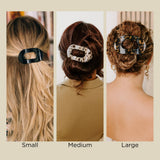 Teleties Round Flat Hair Clip | Medium - Almond Beige