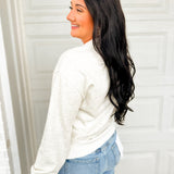 Outer Banks Fish Embroidered Graphic Sweatshirt - Melange