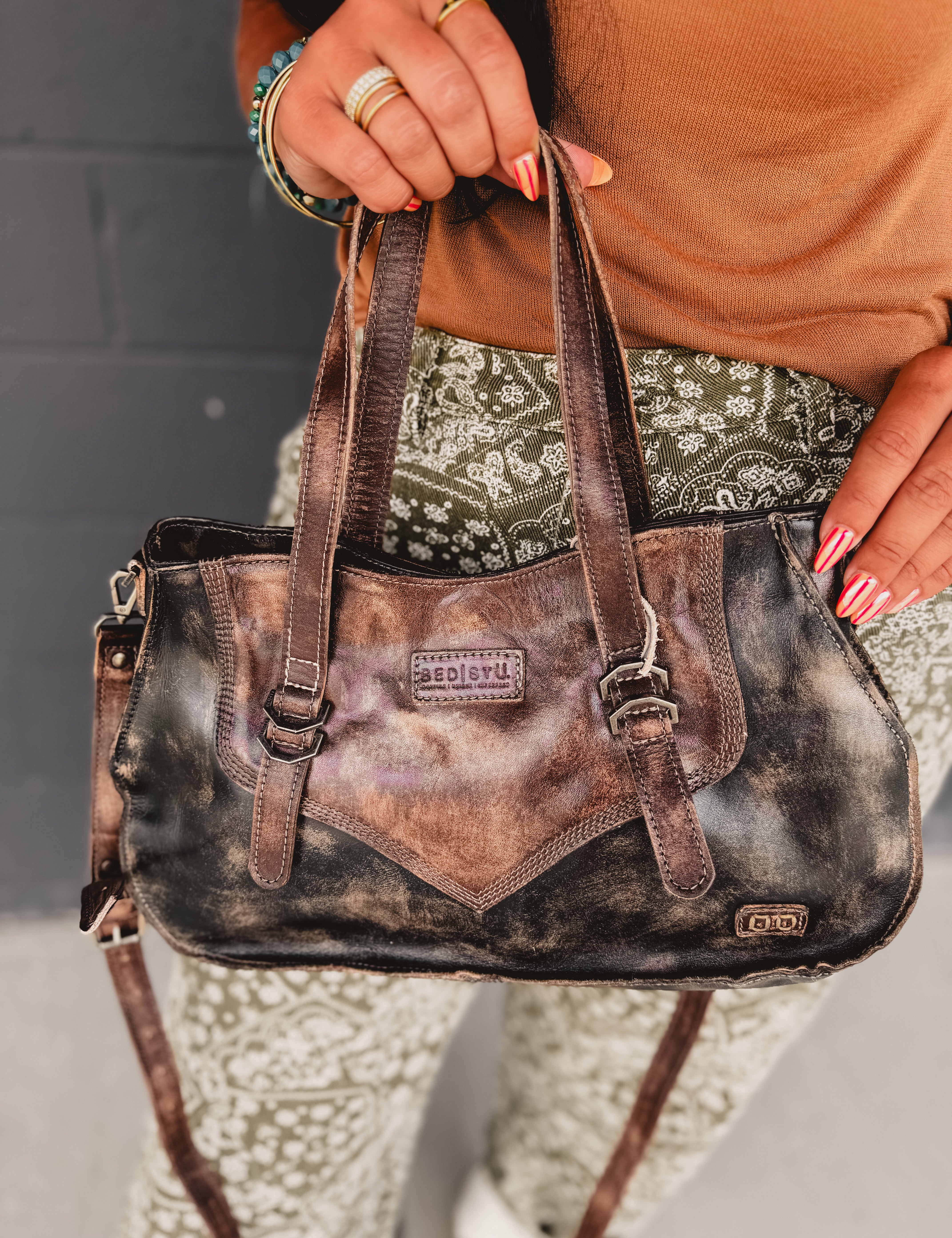 BedStu Redrock Crossbody Bag - Black Teak Hand Wash - Lace and Grace Boutique