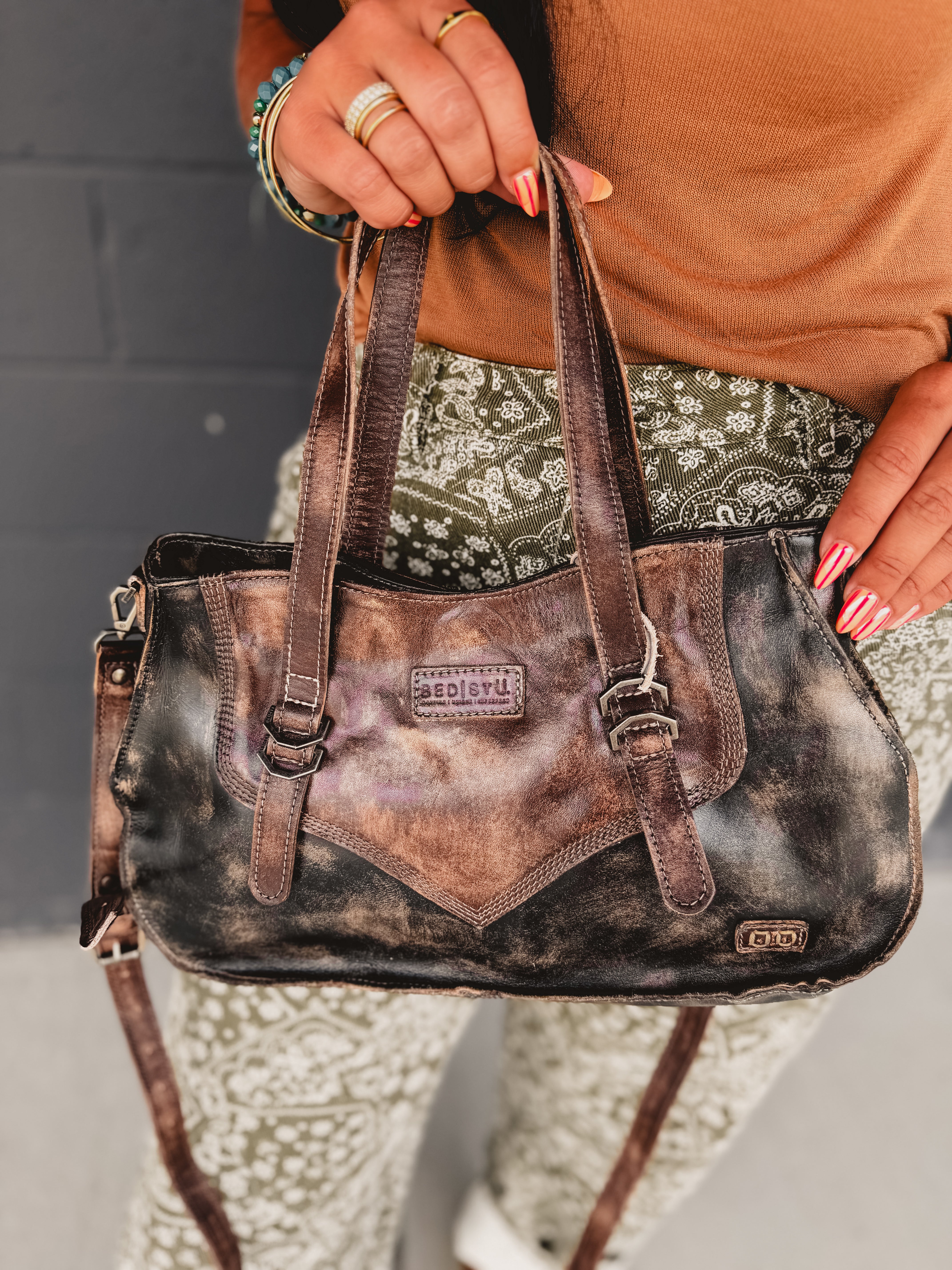 BedStu Redrock Crossbody Bag - Black Teak Hand Wash - Lace and Grace Boutique