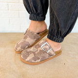 Josephine Suede Studded Clog - Camo
