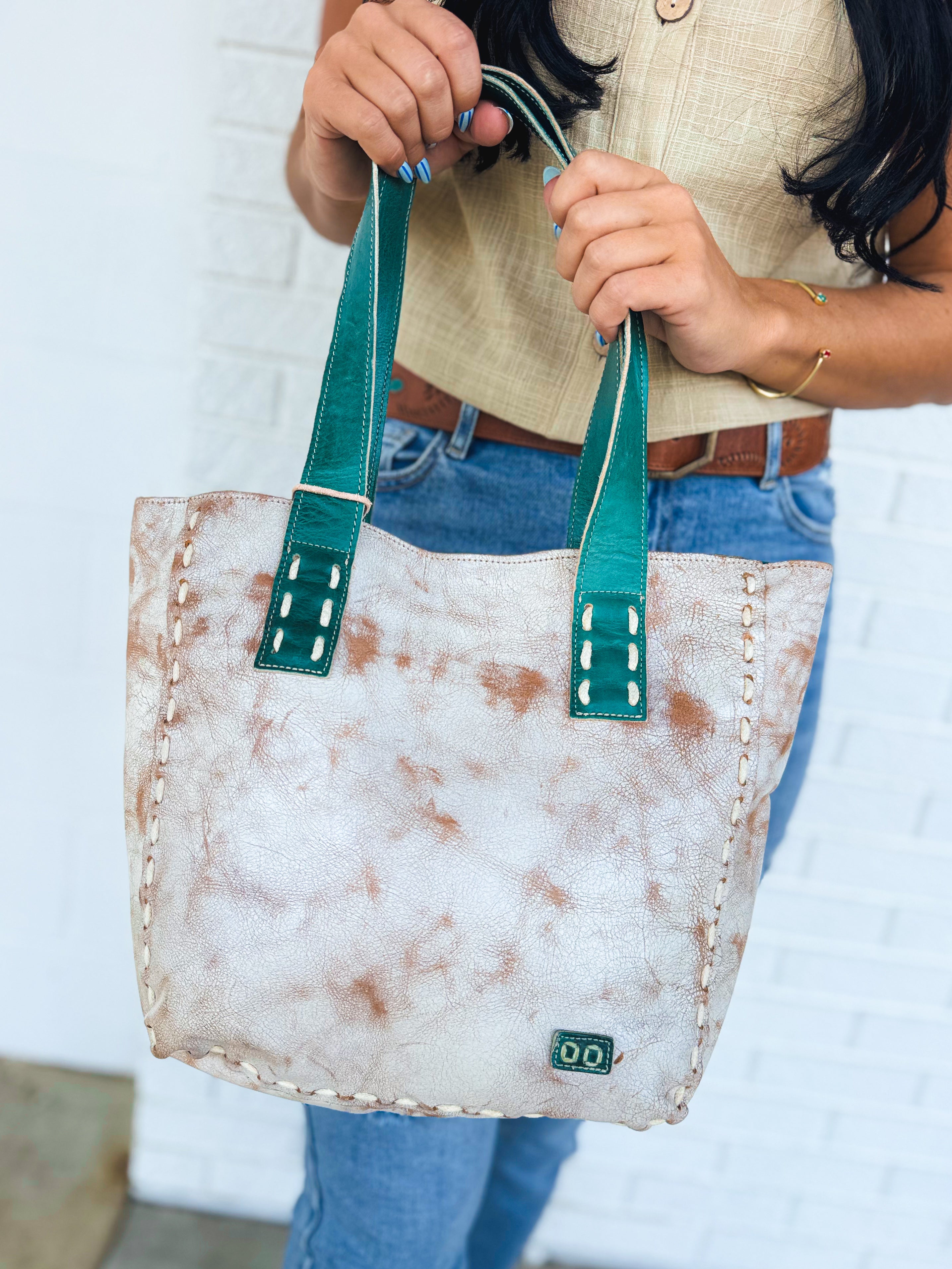 BedStu Stevie Tote Bag - Nectar Lux Arctic Teal Rustic - Lace and Grace Boutique