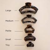 Teleties Open Hair Clip | Petite - Tortoise