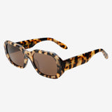 FREYRS Onyx Acetate Rectangular Sunglasses - Milky Tortoise