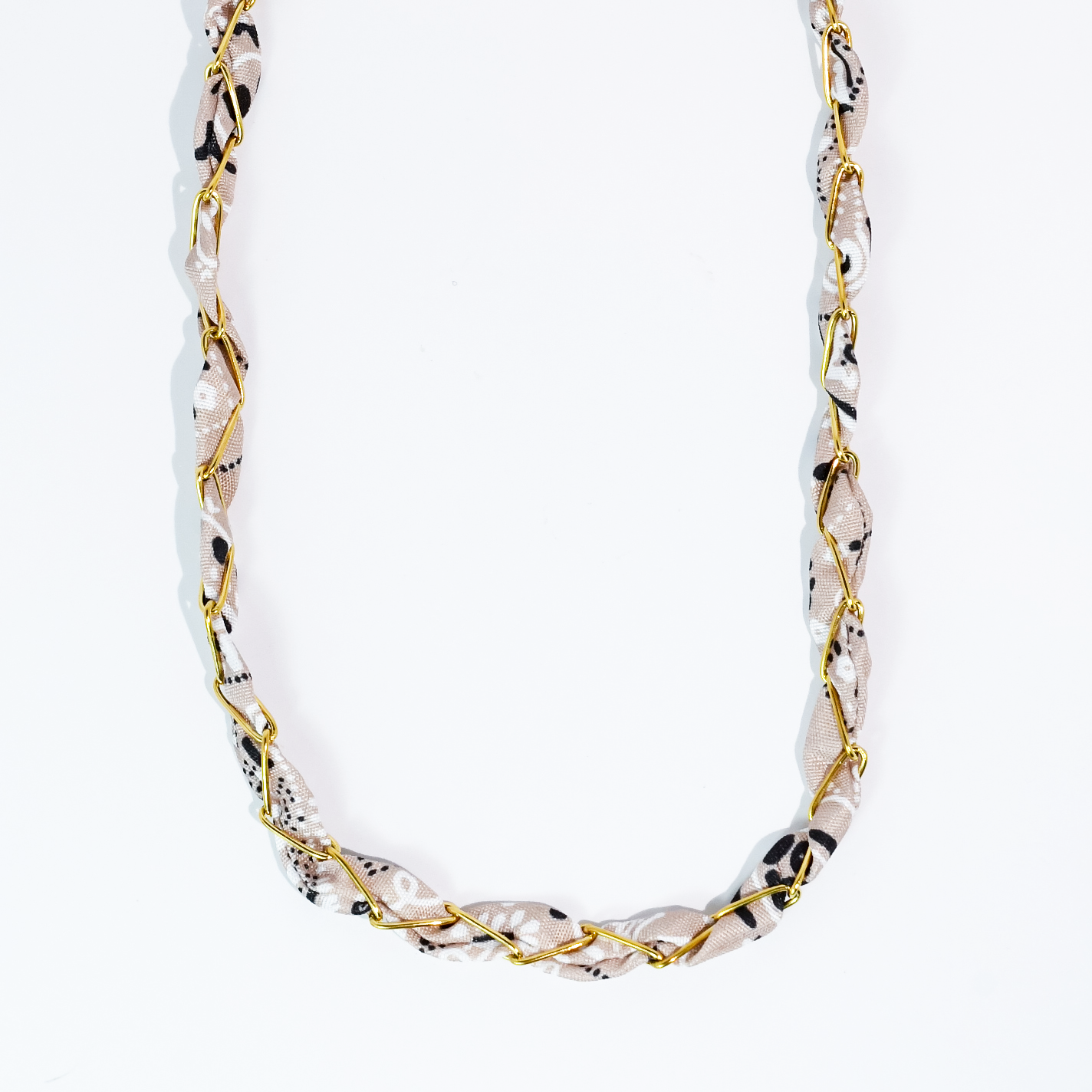 Bandana Twist Necklace - Nude - Lace and Grace Boutique