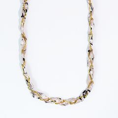 Bandana Twist Necklace - Nude - Lace and Grace Boutique