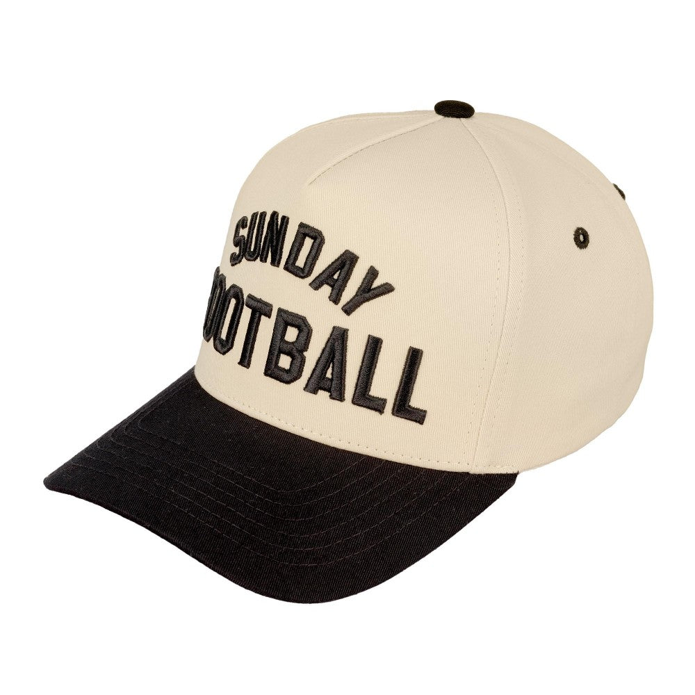 C.C Sunday Football Trucker Hat - Black - Lace and Grace Boutique