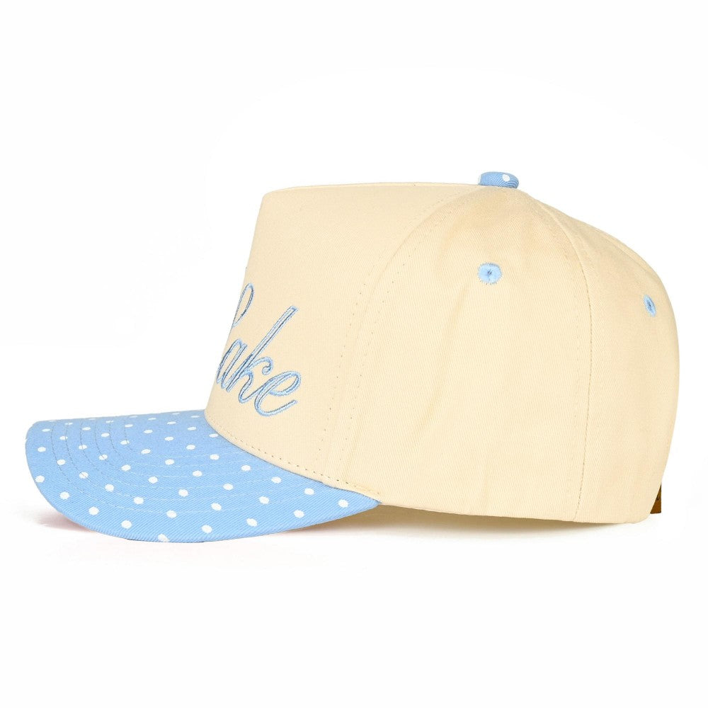 C.C Meet Me At The Lake Polka Dot Baseball Cap - Sky Blue - Lace and Grace Boutique