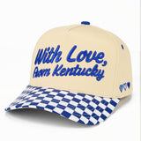 With Love, From Kentucky Embroidered Checkered Hat