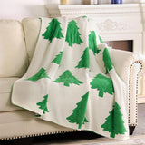 Super Soft Tree Print Throw Blanket