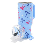 Americana Bows & Stars Printed 40oz Tumbler
