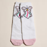 Cozy Microfiber Christmas Socks, Set of 4 - Pink Multi - Lace and Grace Boutique