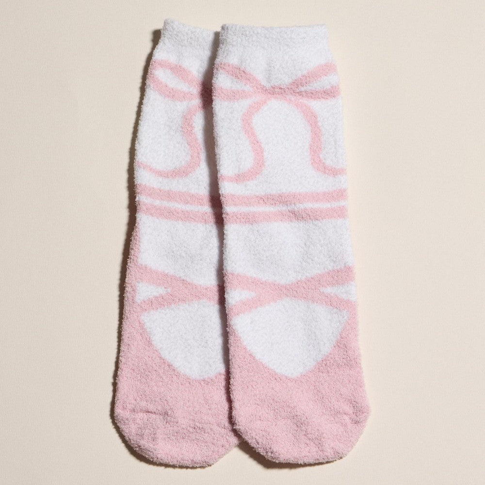 Cozy Microfiber Christmas Socks, Set of 4 - Pink Multi - Lace and Grace Boutique