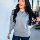 Pigment Dyed French Terry Pullover - Sleet